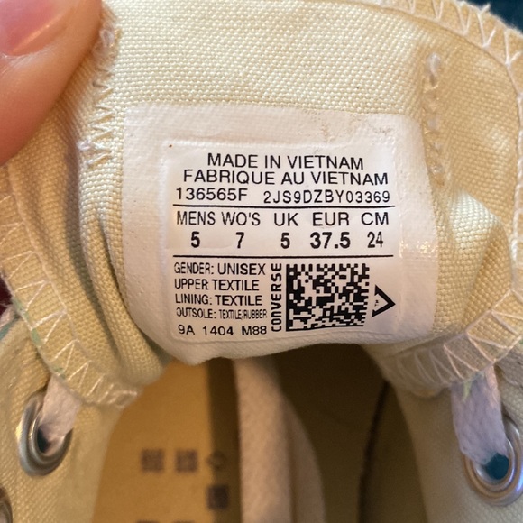 Converse All Star coke: Beach Glass mens 5 women’s 7 EUC, low top - Picture 3 of 7